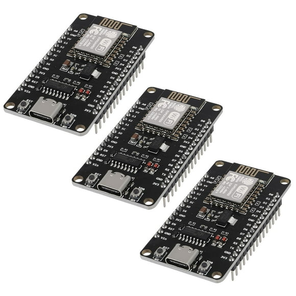 ACEIRMC 3pcs Type-C ESP8266 Serial Wireless Module CH340 NodeMcu V3 Lua WIFI Internet of Things New Version Development Board Compatible with Arduino IDE/MicroPython