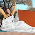 thumbnail image 3 of TOMSHOO Emergency Sleeping Bag Lightweight Waterproof Heat Reflective Thermal Sleeping Bag Survival Gear for Outdoor Adventure Camping Hiking, 3 of 6