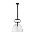 thumbnail image 4 of 60/7152-Nuvo Lighting-Teresa-1 Light Bell Pendant in Traditional Style-14 Inches Wide by 16.5 Inches High-Matte Black Finish, 4 of 6