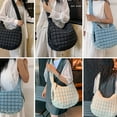 thumbnail image 4 of Stylago Quilted Puffy Tote Bag Crossbody Shoulder Purse Lightweight Hobos Handbags Ladies Underarm Pack with Internal Pockets Purple, 4 of 6