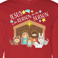 thumbnail image 4 of Inktastic Jesus is the Reason for the Season Christmas Nativity Long Sleeve T-Shirt, 4 of 5