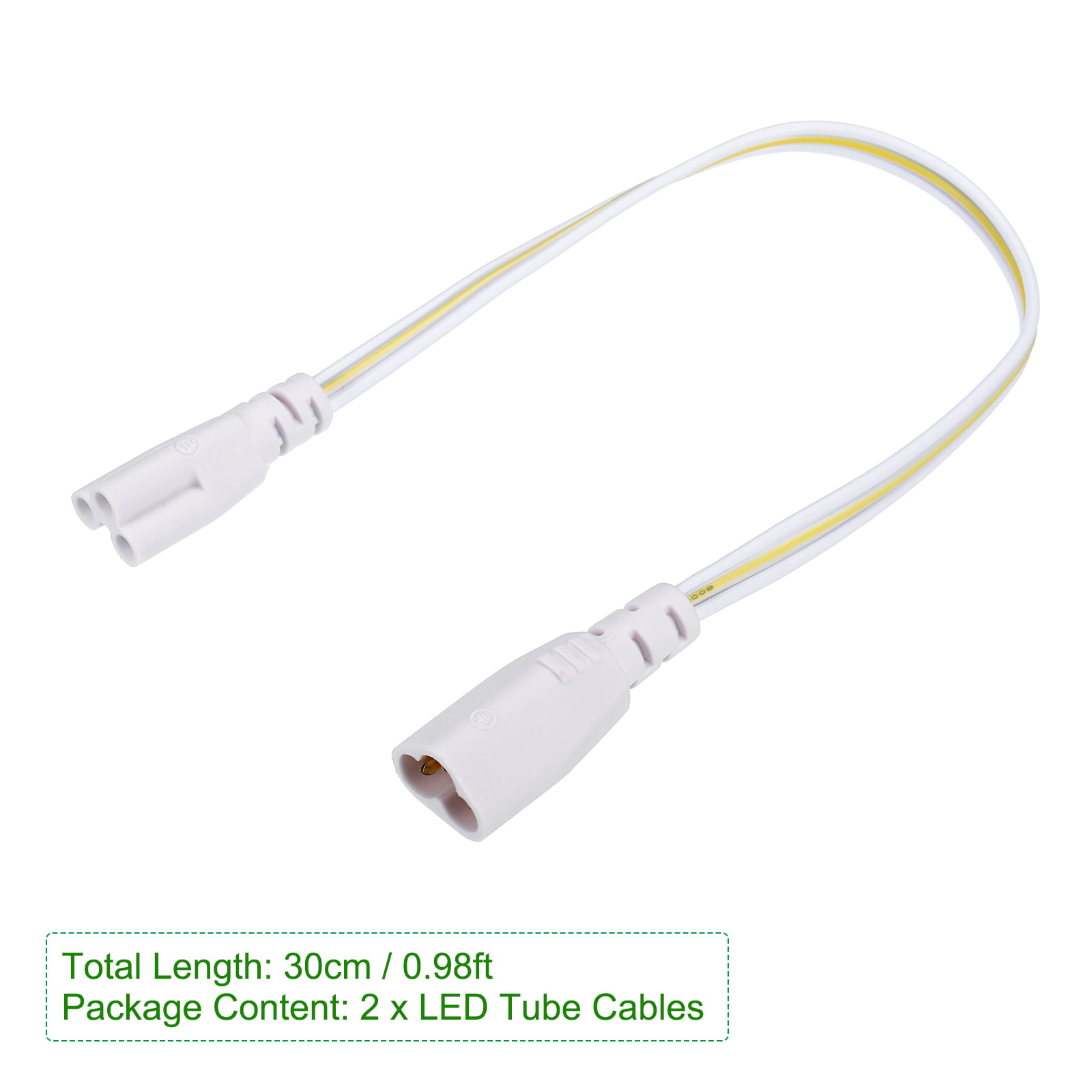 Connecteur de tube LED à 3 broches, fil de câble à double extrémité, lampe  LED, connexion d'éclairage, 2 phases, 3 phases, T5, T8 - AliExpress