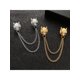 thumbnail image 1 of 1pc Popular Chain Alloy Tie Pin Brooch For Men With Vintage Dragon Head Design, Mythical Creature Detail & Suit Accessory, 1 of 1