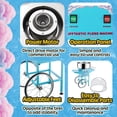 thumbnail image 3 of Great Northern Popcorn Flufftastic 1000W Cotton Candy Cart with Dome, Blue, 3 of 9