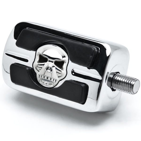 Black Skull Skeleton Head Shifter Shift Peg Cover For 1987-2015 Harley Davidson Dyna