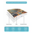 thumbnail image 5 of Quilts King Size, Orange Cute Deer Soft Comforter Bedding Set for Bed, Vintage Forest River Elk Lightweight Quilted Bedspread with Pillow Cover(2 Pieces) for All Season, 96x106 Inch, 5 of 6