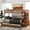 Walnut, variant on Harper & Bright Designs Twin over Twin Bunk Bed for Bedroom, Wood Twin Bunk Bed with Storage and Trundle, White