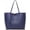 Dark Blue, variant on Women Large Capacity PU Leather Tote Bag, Top Handle Shoulder Handbag, Versatile Daily Bag in Black