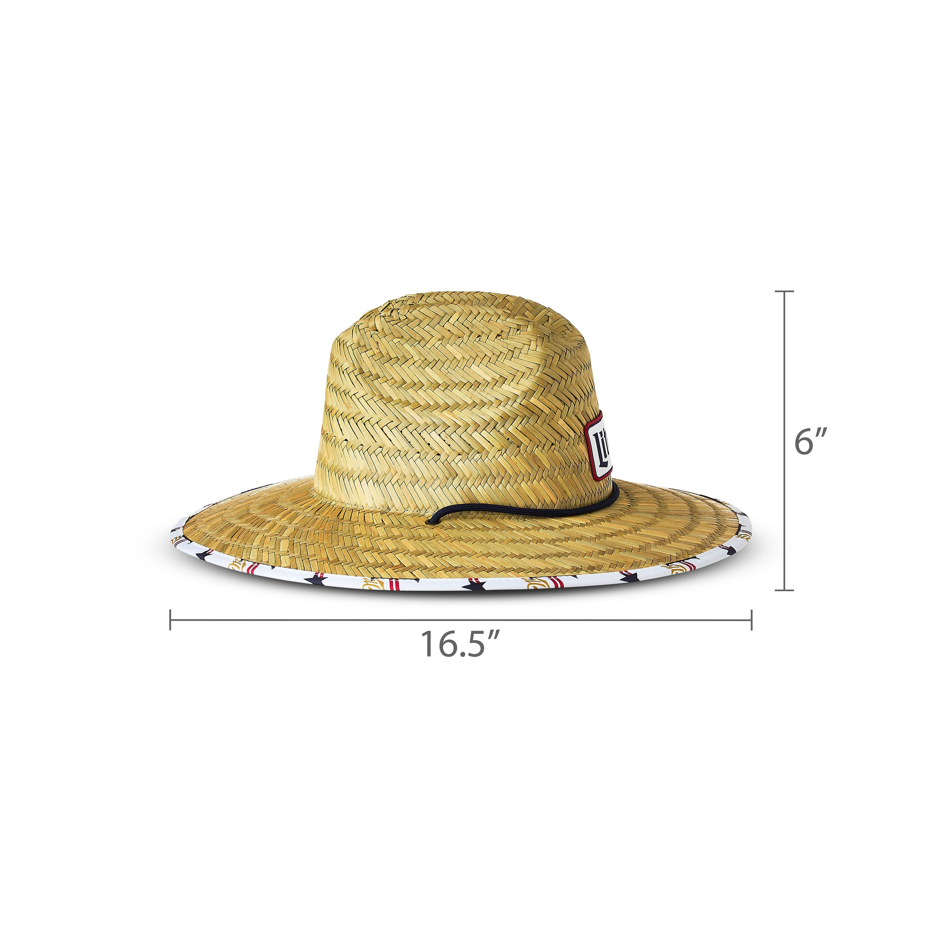 4th of July Miller Lite Straw Hat