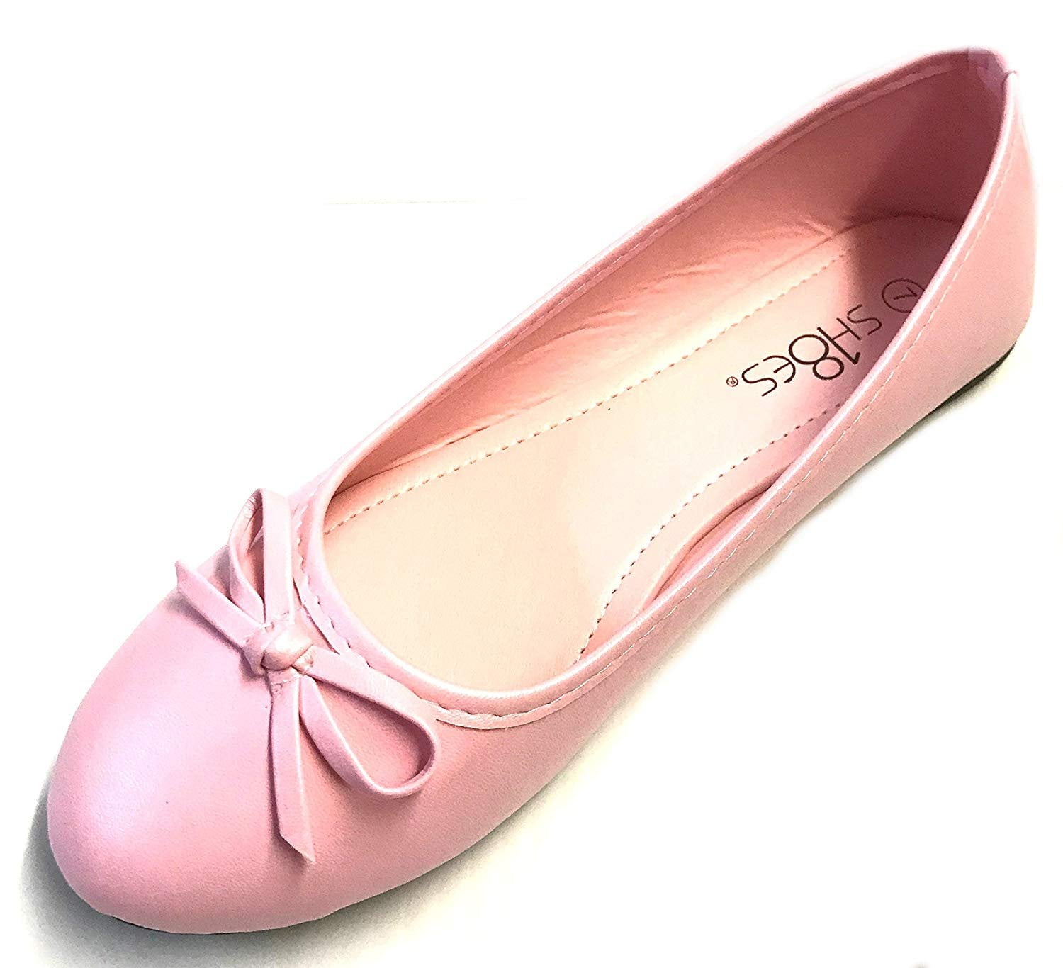 womens pink flat shoes