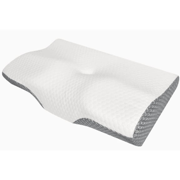 Arcticwind Cervical Pillow for Neck Pain Relief,Contour Memory Foam Pillow,Ergonomic Curved Memory Foam Pillow with Breathable Pillowcase for Side, Back, Stomach Sleepers