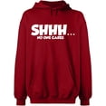 thumbnail image 2 of OXI Hoodie Sweatshirt - Shhh… No One Cares, Basic Casual Hoodie for Men's and Women Fleece Hoodie Long Sleeve - Antiquee Cherry Large, 2 of 3