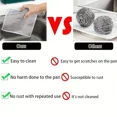 thumbnail image 3 of 12  Miracle Non-Scratch Multipurpose Steel Wire 3 Layer Dishcloths  Stuck-on Grime, Multi-Surface - Reusable Quick-Dry Odor-Free Scrub Cloths for Dishes, Kitchen Cleaning  Cookware, Sinks, Stove Tops, 3 of 9