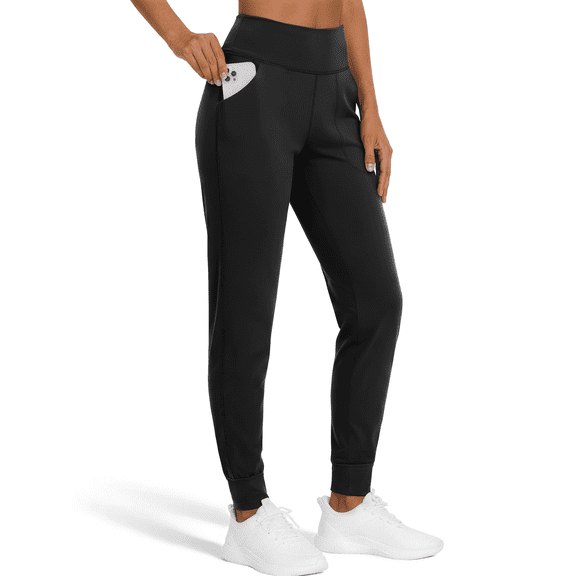 Rosvigor Yoga Women Joggers Athletic Pants for Women Elastic High Waisted Tapered Casual Pants with Pockets