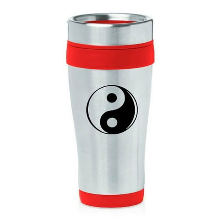 

16oz Insulated Stainless Steel Travel Mug Yin-Yang (Red)