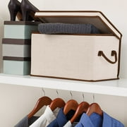 Canopy Medium Lidded Multi-Purpose Storage Bin, Rich Brown/Fresh Ivory