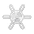 thumbnail image 2 of TFixol 6-Blade Remote Control LED Ceiling Fan Light with 4-Speed Dimming and Adjustable Wind, E27 Base, 60W, White, Foldable Design, 2 of 7