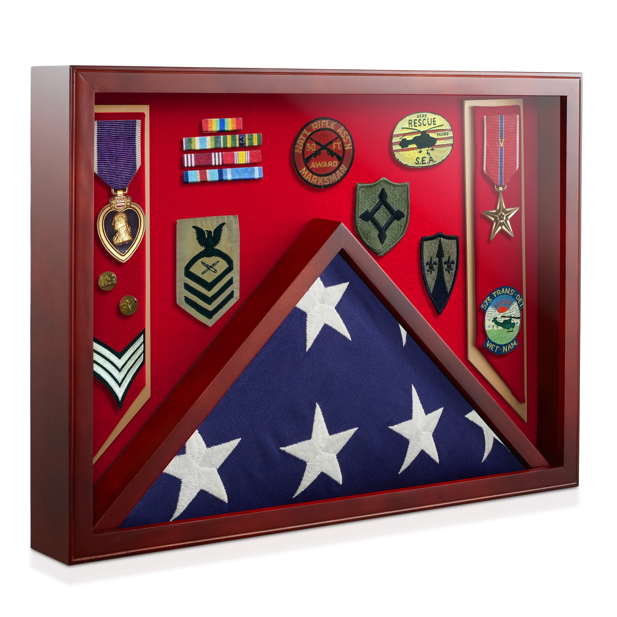 Reminded Military Shadow Box Display Case For Medals Burial Flag reminded-military-shadow-box-display-case-for-medals-burial-flag