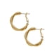thumbnail image 1 of Sonducket 1 Pair Sterling Minimalist Earrings Twisted Hoop Girls Geometric Shape Jewelry Flowers Banquet Accessory Fashion Women Ropa, zapatos y accesorios Miscelánea Dorado Sonducket AP007445-01, 1 of 6