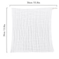 thumbnail image 4 of Pretty See 5 Pcs Baby Towels Organic Cotton Soft Newborn Baby Face Towel Muslin Washcloths Towels for Sensitive Skin Baby | White, 4 of 6