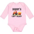 thumbnail image 3 of Inktastic Daddy Farm Buddy Cute Tractor Boys or Girls Long Sleeve Baby Bodysuit, 3 of 5