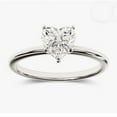 thumbnail image 4 of Cora jewellery 2CT Heart Shape Moissanite Hidden Halo Engagement Ring For Women, 18K White Gold, 4 of 6
