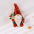 thumbnail image 3 of Christmas Brooch Pins Santa Brooch Crystal Enamel Pin Lovely Christmas Jewelry Gift for Xmases Holiday Party Celebration, 3 of 8