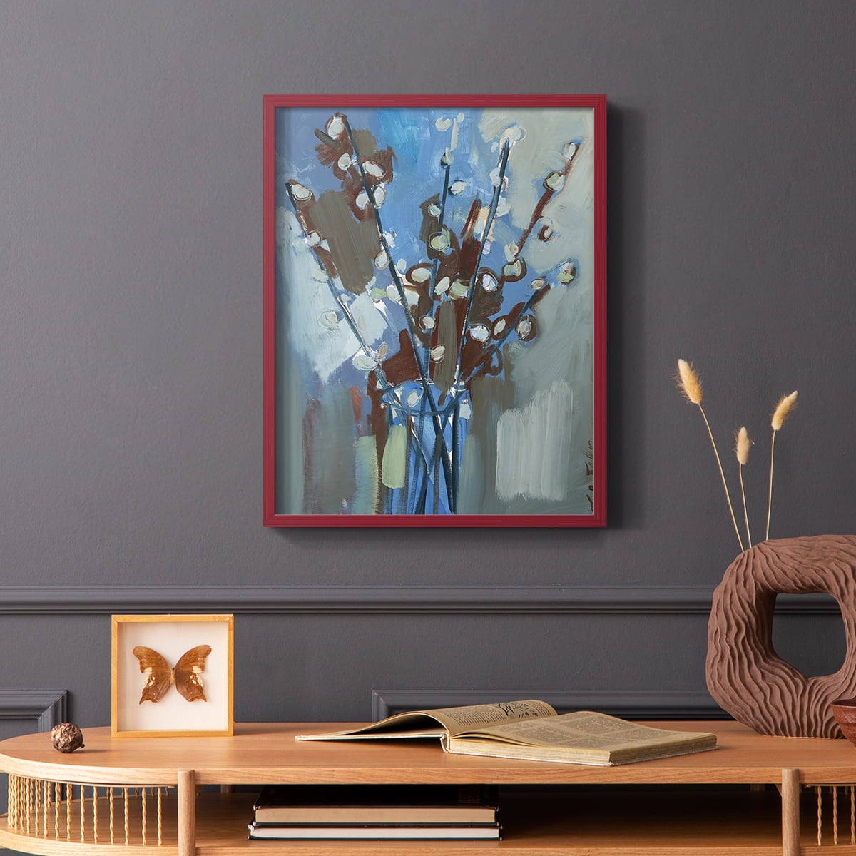 Winter Willow I Framed Print - Solid Wood in Single Picture Frame Solid Wood 2 Framed Print