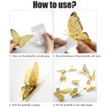 thumbnail image 4 of Mariposa Pegatinas De Pared Mariposas Huecas Tatuajes De Pared Diy Decoración De Pared Para Fiesta En Casa Sweethay HA039984-01, 4 of 6