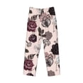 thumbnail image 6 of Daiia Retro Red Black Roses Men's Sleep Pant with Pockets and Drawstring,Pajama Pants-XX-Large, 6 of 9