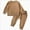 C-284-Brown, variant on NIEWTR Toddler Baby Girl Clothes Contrast Color Long Sleeve Sweatshirt Pullover Top Pants 2PCS Fall Winter Outfit Set Sweatsuit Pajamas & Dailywear Set Homewear Outfit（Beige，12-18 Months）