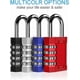 thumbnail image 4 of Lock for Gym Locker, 4 Digit Combination Lock for Gym, Employee, School, Fence, Gate, Hasp Cabinet, Set Your Own Keyless (2 Pack, Blue), 4 of 4