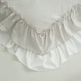 thumbnail image 6 of Move Over Ruffle Duvet Cover Set Beige Duvet Cover Set Queen Size Ruffle Pattern Soft Microfiber Boho Bedding Set, 6 of 8