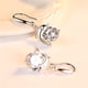 thumbnail image 4 of Fiudx Pendientes de Circonita, Elegantes Pendientes de Cobre En Forma de Gota, Elegantes Pendientes de Circonita de Metal, con Detalles de Lentejuelas, Ideales para Bodas y Fiestas, Ideales para El D, 4 of 7