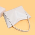 thumbnail image 4 of Stylago Women's Leather Tote Bag Casual Travel Large Shopping Shoulder Purses College Students Zipper Underarm Work Handbag White, 4 of 7