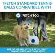 iFetch Tennis Balls for Medium and Large Dogs, Toy Ball 3 Pack, Use with iFetch Too Automatic Launcher, Blue, 2.5 Inch Diameter
