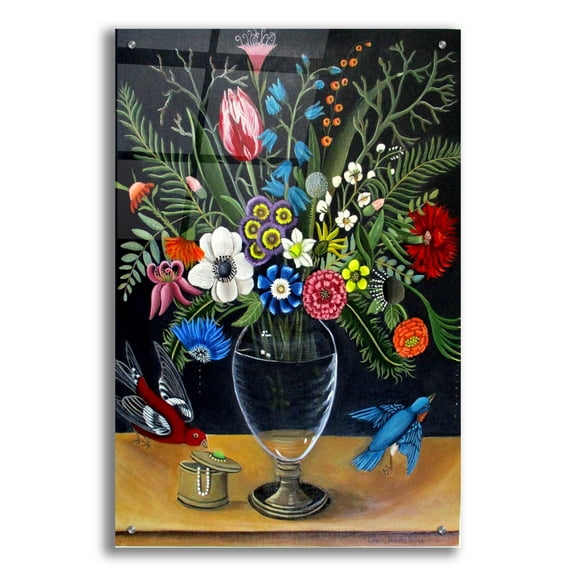 Epic Art 'Best Vase' by Catherine A Nolin, Acrylic Glass Wall Art, 24"x36"