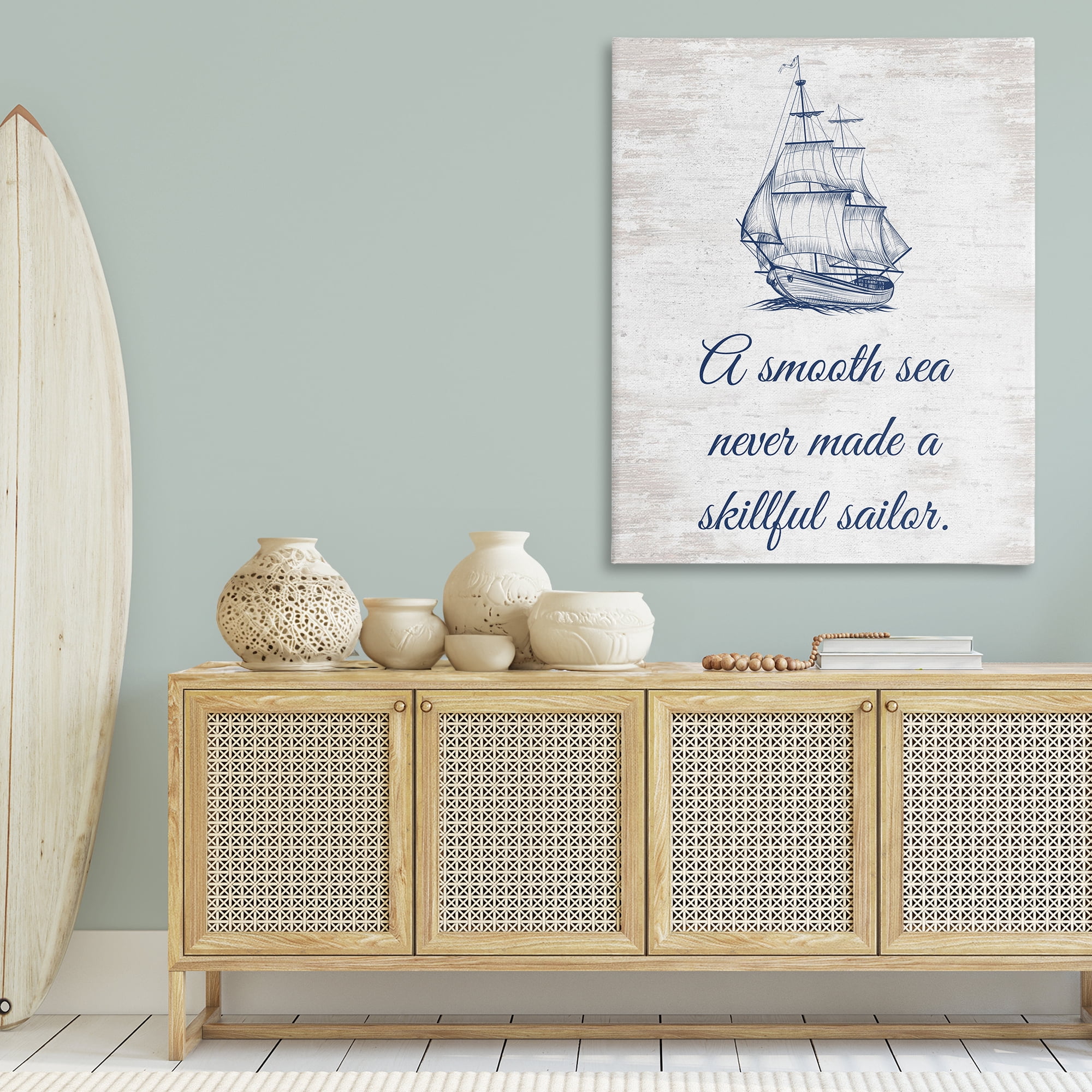 Stupell Industries Inspiring Skillful Sailor Transportation Painting Gallery Wrapped Canvas Art Print Wall Art, 36 x 48