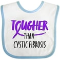 thumbnail image 3 of Inktastic Tougher than Cystic Fibrosis Boys or Girls Baby Bib, 3 of 4