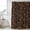 Brown, variant on Sage Green Floral Shower Curtain, Waterproof Shower Curtains for Bathroom, Vintage Spring Botanical Flowers Washable Fabric Bathtub Curtain Set Bath Decor with 12 Hooks Stall 36"x72"
