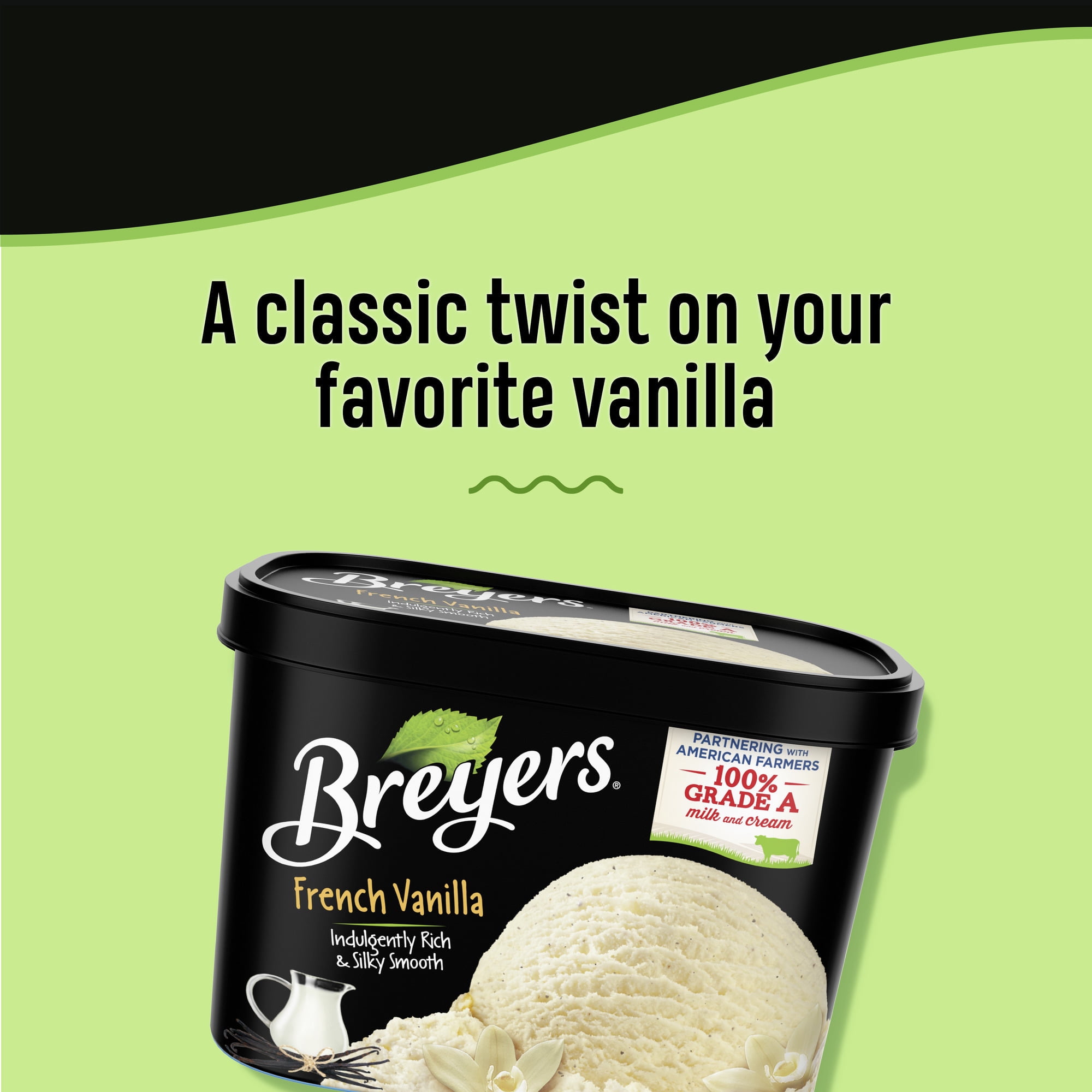 Breyers French Vanilla Ice Cream Frozen Desserts, 48 oz