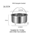 thumbnail image 1 of Ruibeauty Steamer Insert Steamer Pot Stainless Steel Basket Rice Steamer Pressure Cooker, 1 of 5