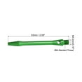 thumbnail image 2 of Uxcell Dart Shafts 48mm/1.9 Inch, 2BA Thread Aluminum Dart Stems Dart Accessories, 3 Pack Green, 2 of 5