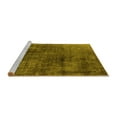 thumbnail image 2 of Ahgly Company Machine Washable Indoor Rectangle Oriental Yellow Industrial Area Rugs, 4' x 6', 2 of 4