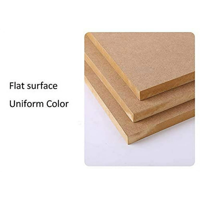 Di-Kraft Pine Mdf 5 Mm Thick Art And Craft Board With Light Colour And  Smooth Finish (Brown, 6 Inch X 6 Inch X 5 Mm) - Pack Of 6 