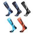 thumbnail image 5 of Unisex Winter Ski Socks Thickened Warm Sweat Wicking Terry Bottom Athletic Basketball Long Pressure Hosiery Dark Blue, 5 of 6