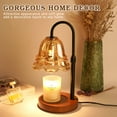 thumbnail image 2 of Funistree Flower Candle Warmer Lamp with Timer & Dimmer, Adjustable Height, House Warming Birthday Gifts for Women Mom, Wax Warmer Lamp for Jar Candles with 2 Bulbs, 2 of 7