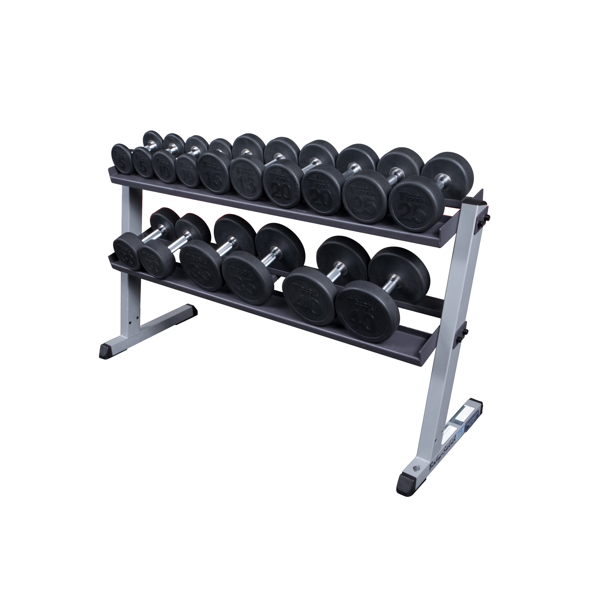 Heavy Duty Commercial Storage Body-Solid 2 Tier Horizontal Dumbbell Rack GDR60