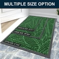 thumbnail image 7 of Buganda Waterproof Doormat, Non Slip Absorbent Rubber Door Mat for Outdoor and Indoor, Low Profile Dirt Trapper Front Door Rug, 47"x24",Green, 7 of 7