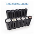 thumbnail image 2 of Portable 6 Slot US Dollar Coins Holder Collector Coin Storage Dispenser with Spring, 2 of 6